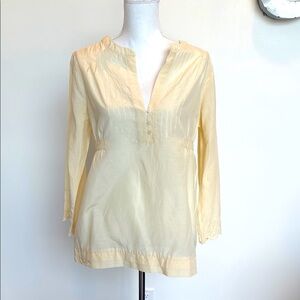 Joie Cream Embellished Tunic Top: Size M: Excellent Condition